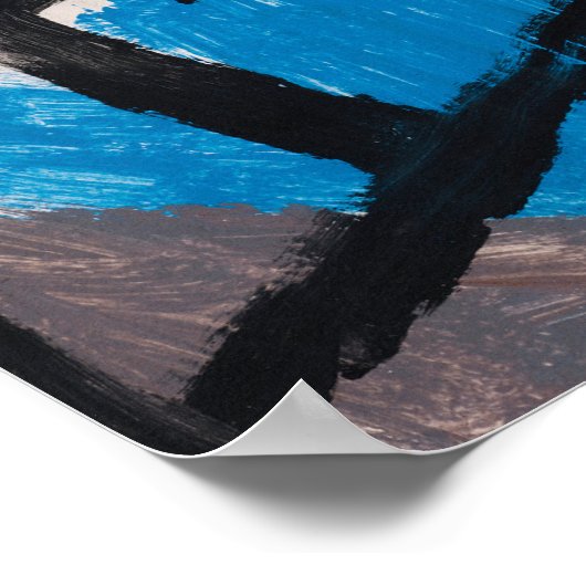 The Hour Before One Night ,Blue Famous Painting Poster (Hoek)