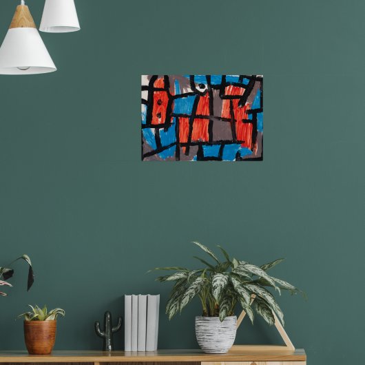 The Hour Before One Night ,Blue Famous Painting Poster (Woonkamer 1)