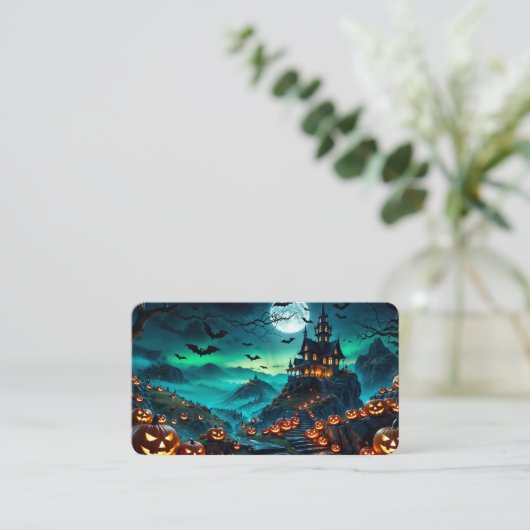 The House by the Pumpkin Road Bookmark Visitekaartje (Staand voorkant)