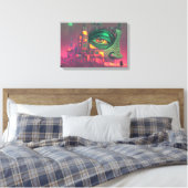 The House is Not Impressed Acrylic Sign Canvas Afdruk (Insitu (Slaapkamer))
