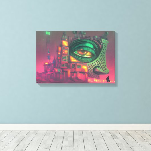 The House is Not Impressed Acrylic Sign Canvas Afdruk (Insitu (Houten vloer))