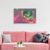 The House is Not Impressed Acrylic Sign Canvas Afdruk (Insitu (Woonkamer))