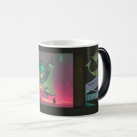 The house is unimpressed TAG MUG Magische Mok (Voorkant rechts)