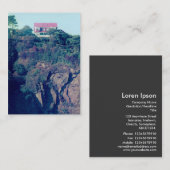 The House of a Cliff - Tenby, Wales, UK Visitekaartje (Voorkant / Achterkant)