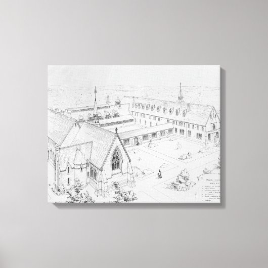 The House of Mercy, Clewer Canvas Afdruk (Voorkant)