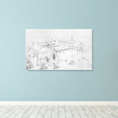 The House of Mercy, Clewer Canvas Afdruk (Insitu (Houten vloer))