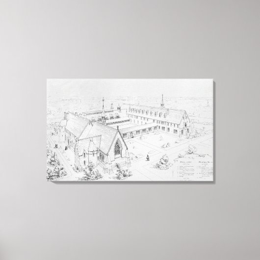 The House of Mercy, Clewer Canvas Afdruk (Voorkant)