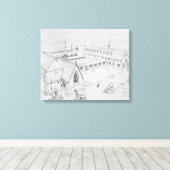 The House of Mercy, Clewer Canvas Afdruk (Insitu (Houten vloer))