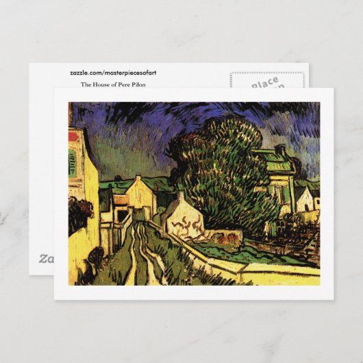 The House of Pere Pilon, Van Gogh Fine Art Briefkaart (Voorkant / Achterkant)