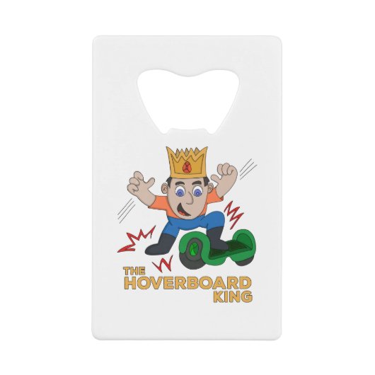 The Hoverboard King Creditkaart Flessenopener (Voorkant)