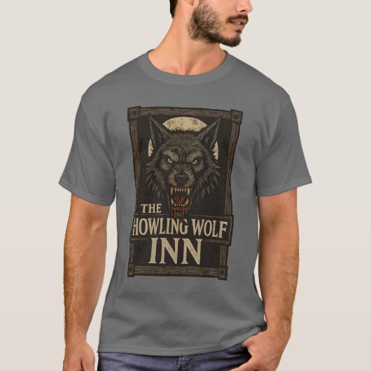 THE HOWLING WOLF INN T-SHIRT (Voorkant)