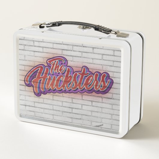 The Hucksters Officiële Band Merch Metal Lunchbox (Achterkant)