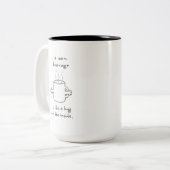 The Hug Mug Tweekleurige Koffiemok (Voorkant links)