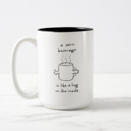 The Hug Mug Tweekleurige Koffiemok