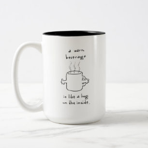 The Hug Mug Tweekleurige Koffiemok