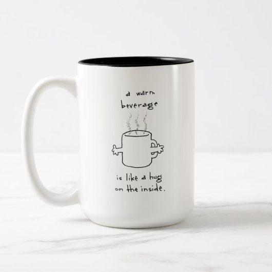 The Hug Mug Tweekleurige Koffiemok (Links)