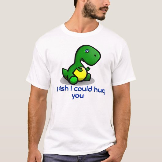 "The Hug Wish" RAwR the baby TRex shirt (Voorkant)