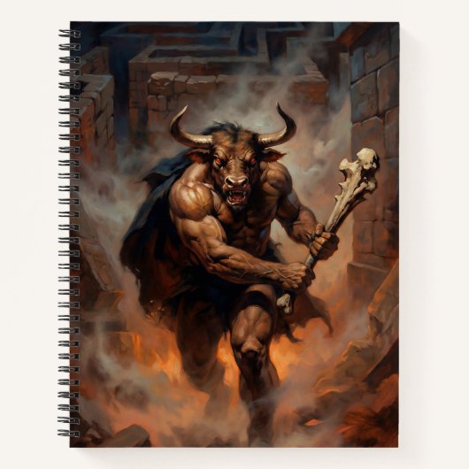 The Hulking Minotaur of the Labyrinth Notitieboek (Voorkant)