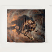 The Hulking Minotaur of the Labyrinth Wandkleed (Voorkant (horizontaal))