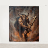 The Hulking Minotaur of the Labyrinth Wandkleed (Voorkant)