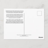 The Human Canaries Already Know Briefkaart (Achterkant)