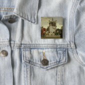 The Human Comedy, c.1852 Vierkante Button 5,1 Cm (In situ)