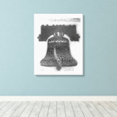 The Human Liberty Bell in Camp/Fort Dix Print (Insitu (Houten vloer))