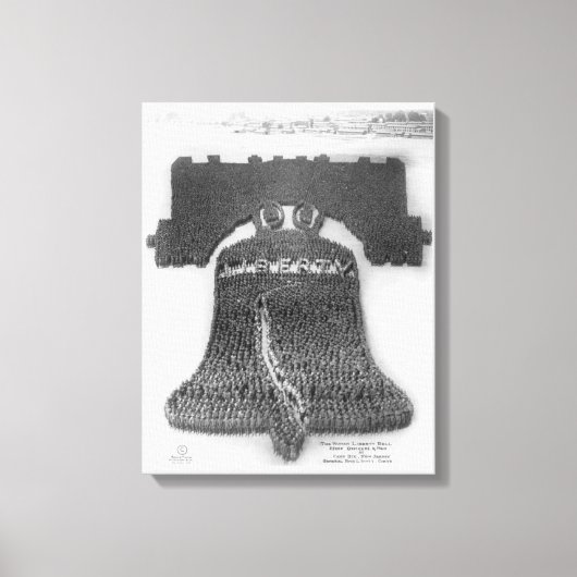 The Human Liberty Bell in Camp/Fort Dix Print (Voorkant)