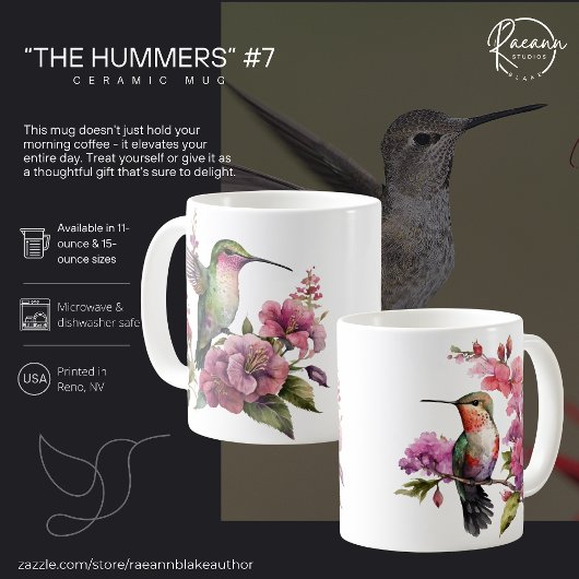 "The Hummers" #7 Kolibrie Keramische Mok