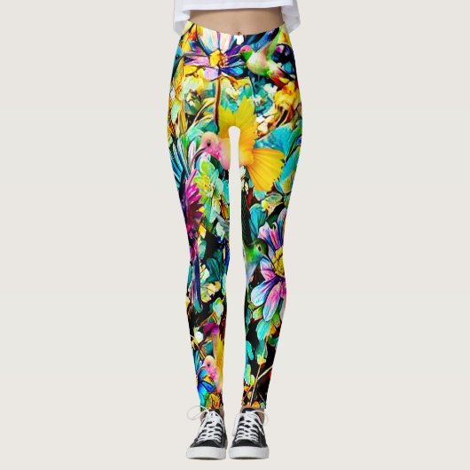 The Hummingbird Garden - Dames Leggings (Voorkant)