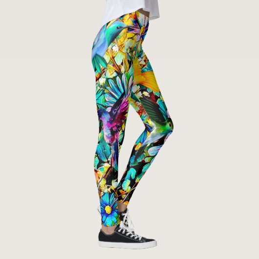 The Hummingbird Garden - Dames Leggings (Rechts)
