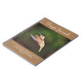 The Hummingbird still Motion Prayer Journal Notitieboek (Linkerzijde)