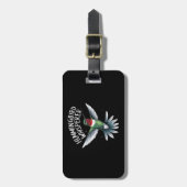 THE HUMMINGBIRD WHISPERER BAGAGELABEL (Voorkant verticaal)