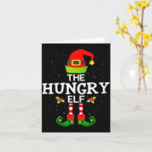The Hungry Elf Christmas Family Matching Pajama Kaart (Gele Bloem)