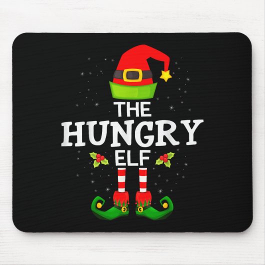 The Hungry Elf Christmas Family Matching Pajama  Muismat (Voorkant)