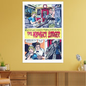The Hungry Lodger  1950s Horror Comics Canvas Afdruk (Insitu (Woonkamer))