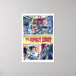 The Hungry Lodger 1950s Horror Comics Canvas Afdruk