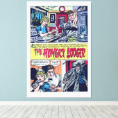The Hungry Lodger  1950s Horror Comics Canvas Afdruk (Insitu (Houten vloer))