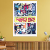 The Hungry Lodger  1950s Horror Comics Canvas Afdruk (Insitu (Woonkamer))