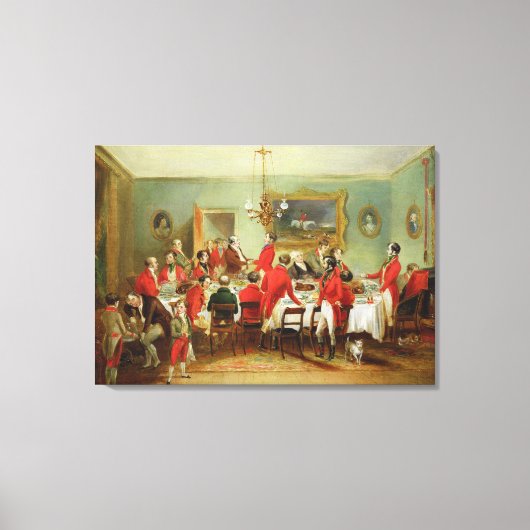 The Hunt Breakfast, Bachelor's Hall, 1836 (olie op Canvas Afdruk (Voorkant)