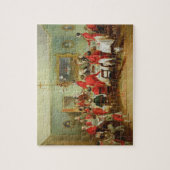 The Hunt Breakfast, Bachelor's Hall, 1836 (olie op Legpuzzel (Verticaal)
