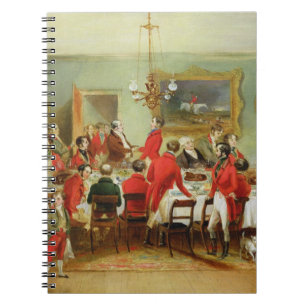 The Hunt Breakfast, Bachelor's Hall, 1836 (olie op Notitieboek