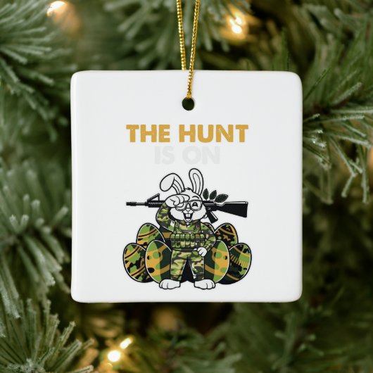 The Hunt Is On Easter Ornament (Boom)