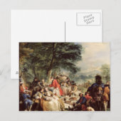 The Hunt Lunch, 1737 Briefkaart (Voorkant / Achterkant)