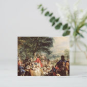 The Hunt Lunch, 1737 Briefkaart (Staand voorkant)