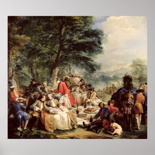 The Hunt Lunch, 1737 Poster (Voorkant)