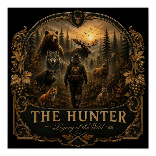 The Hunter, In de Wilde Stilte  Perfect Poster (Voorkant)