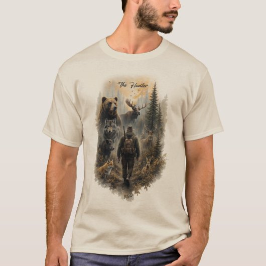 The Hunter, In de Wilde Stilte T-shirt (Voorkant)