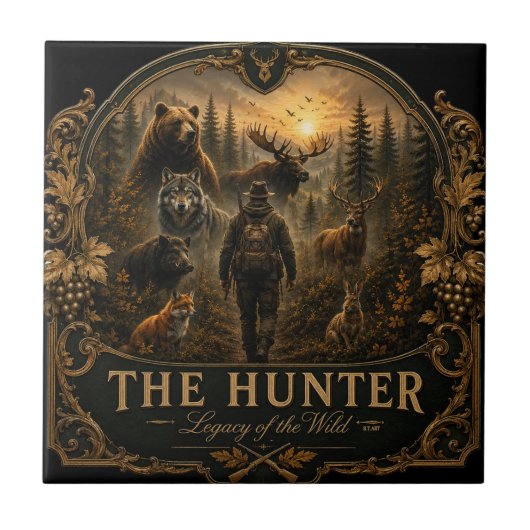 The Hunter, In de Wilde Stilte Tegeltje (Voorkant)