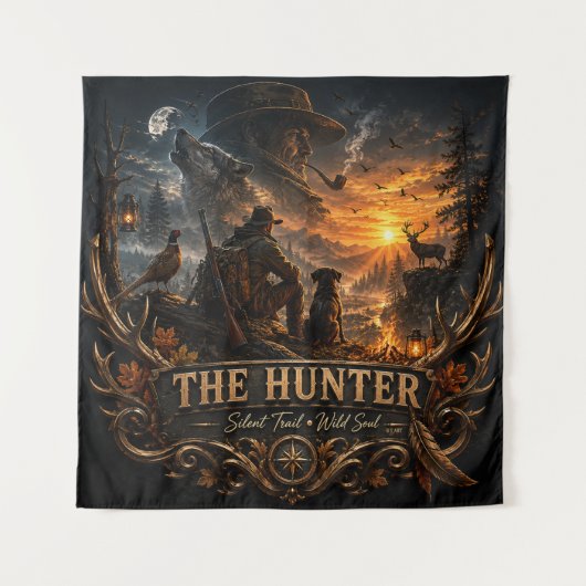 The Hunter, In de Wilde Stilte Wandkleed (Voorkant)